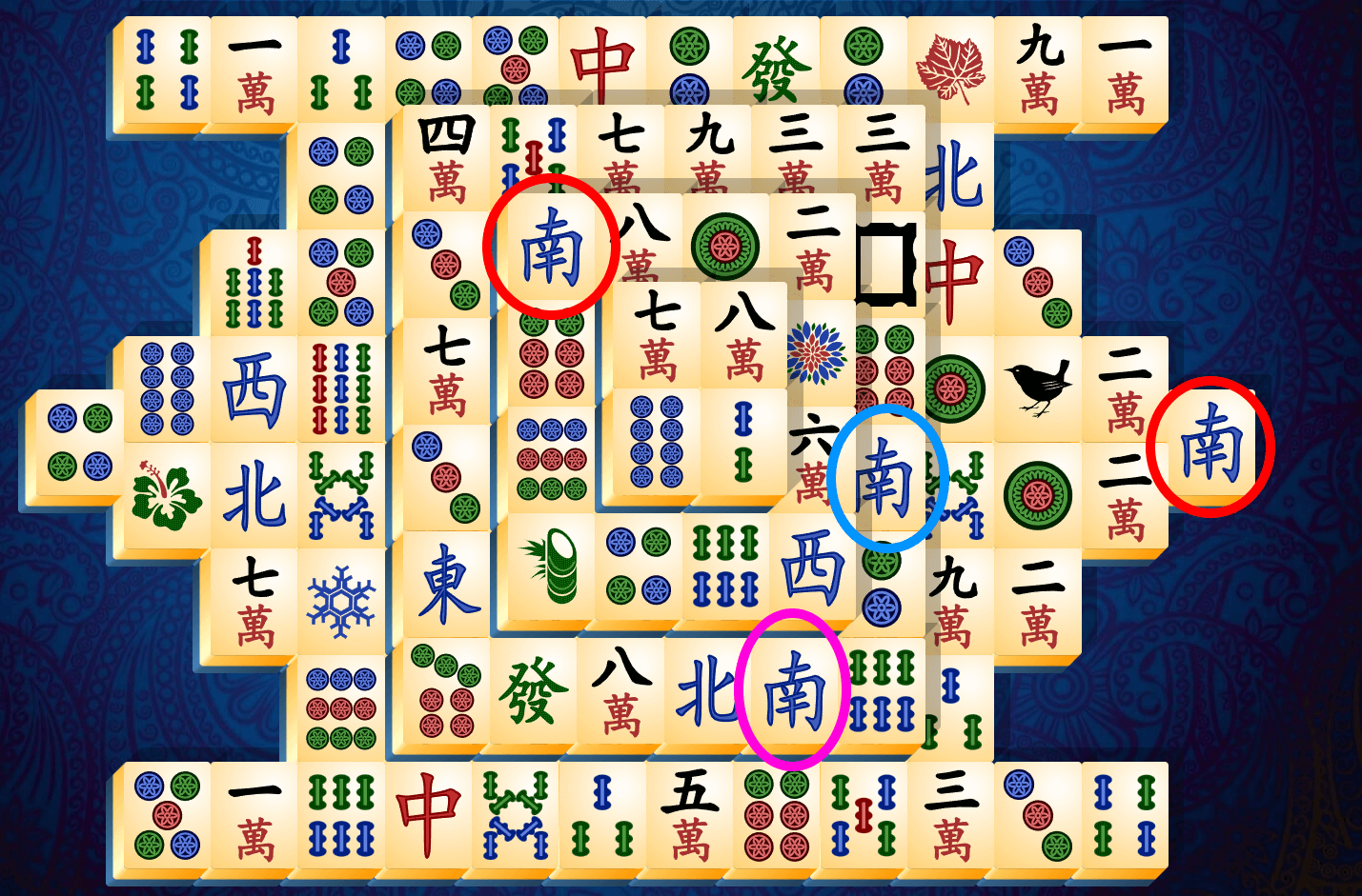 Mahjong Solitaire Pamācība, 2. solis