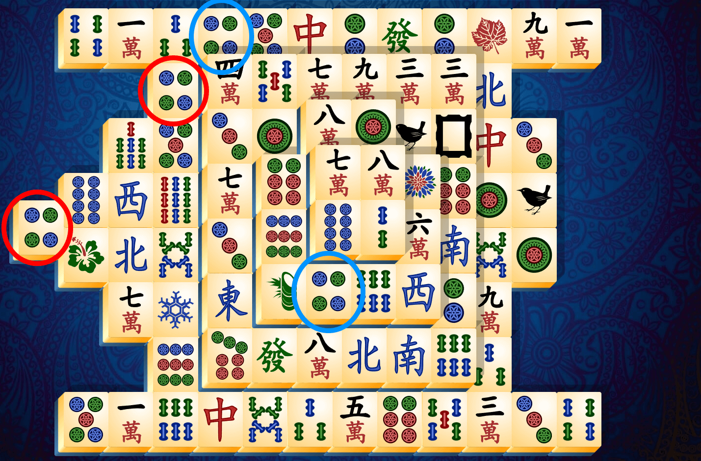 Mahjong Solitaire Pamācība, 4. solis