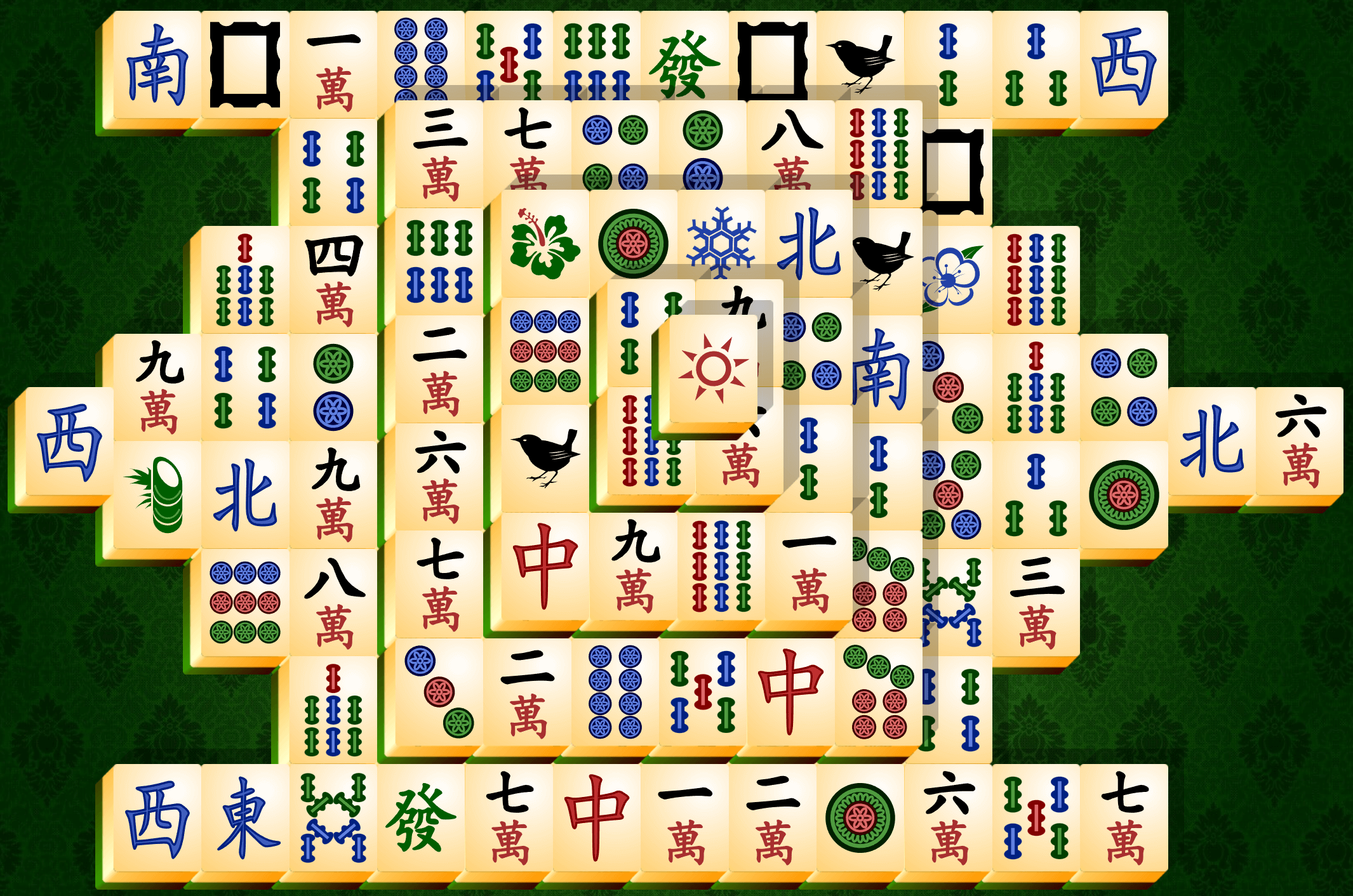 Mahjong Solitaire, Bruņurupuča izkārtojums